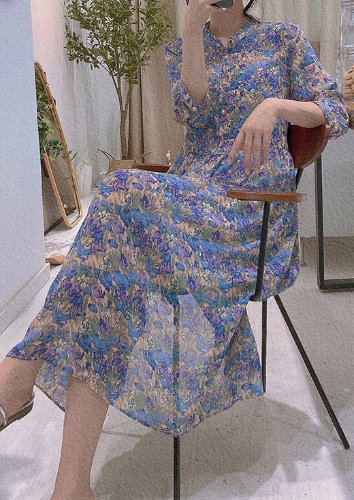 [수입명품ST여성의류] 200608-05 DRESS 라벤더플로럴원피스