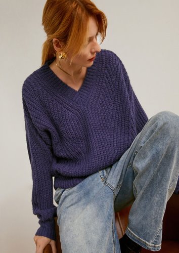 [수입명품ST여성의류] 210909-11OO TOP 5컬러 브이넥 캐시미어 스웨터