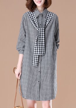 [수입명품ST여성의류] 190331-08 DRESS 2컬러 체크셔츠원피스