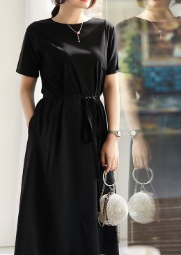 [수입명품ST여성의류] 190421-11XX DRESS 블랙리마원피스