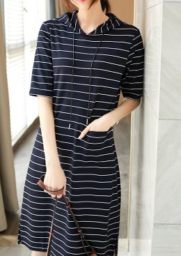 [수입명품ST여성의류] 190412-05XX DRESS 캐쥬얼후드원피스