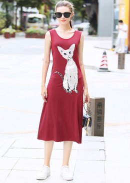 [수입명품ST여성의류] 190526-16RR DRESS 2컬러 고양이민소매원피스