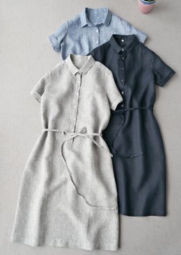 [수입명품ST여성의류] 190514-09 DRESS 3컬러 린넨반팔원피스