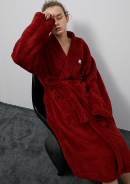 [수입명품ST여성의류] 201209-05EE HOMEWEAR 2컬러 양털커플로브잠옷