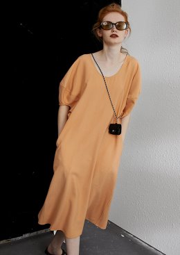 [수입명품ST여성의류] 210611-20EE DRESS 2컬러 꼬임소매벌룬원피스
