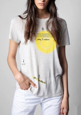 [수입명품ST여성의류] 220317-05JD TOP 2컬러 써클 레터링 티셔츠