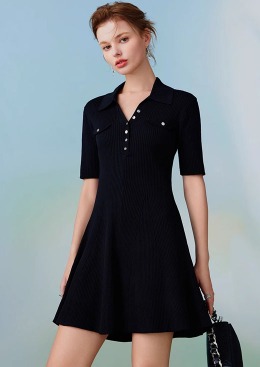 [수입명품ST여성의류] 240423-01OO DRESS 햅번 블랙 원피스