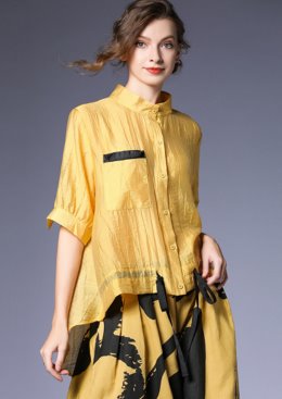 [수입명품ST여성의류] 190520-20 TOP 옐로우와이드셔츠